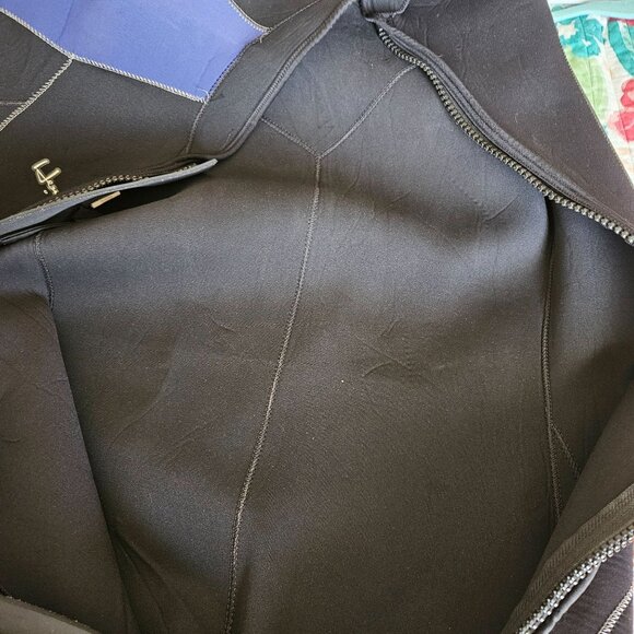 Henderson Aquatics A653MF Dive Wet Suit Size M Shorty Black & Blue Front Zip - Picture 9 of 11